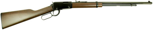 Henry H001TLB Frontier Lever-Action Rifle, 22 Short / Long, 24 Inch Barrel, Right Hand - Blued Finish & American Walnut Stock