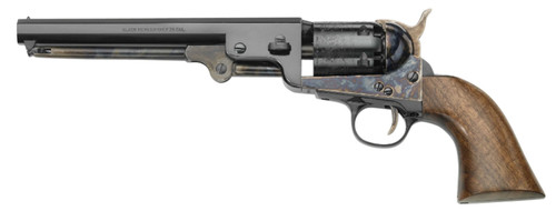 Pietta PF51CH36712 1851 Navy Steel .36 Caliber Revolver with 7.5-inch Octagon Barrel and Walnut Grip