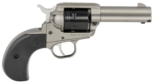 Ruger 2016 Wrangler .22 LR Revolver with Silver Cerakote Finish and Black Birdshead Grip