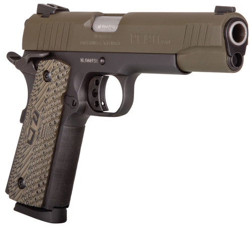 Taurus 1911 45 ACP Pistol with 5-inch Barrel and VZ Operator II Grips - Model 1-191101MG-VZ