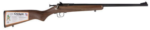 Crickett KSA2338 Youth .22 WMR Bolt-Action Rifle with Walnut Stock and 16.12-Inch Barrel
