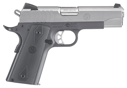 Ruger SR1911 Commander-Style 9mm Luger Pistol with Tungsten Gray Cerakote Finish