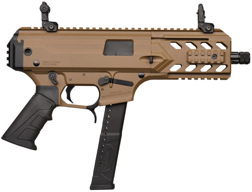 GForce Arms BLADE6-FDE 9mm Luger Semi-Auto Pistol with 6-Inch Barrel and Ambidextrous Safety
