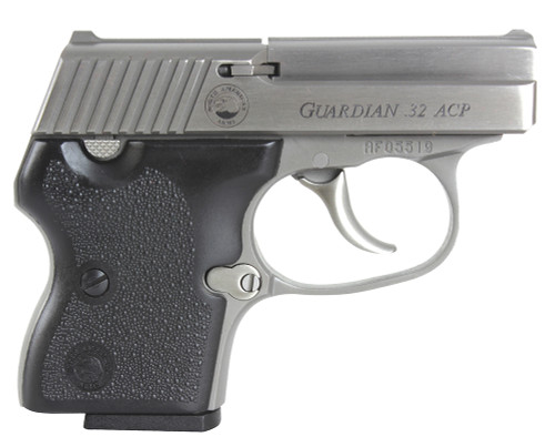 NAA 32 Guardian .32 ACP Pistol with Stainless Steel Frame and Serrated Slide - 6+1 Capacity