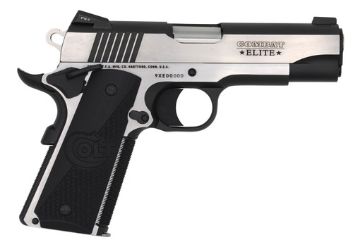 Colt Manufacturing O4080CE Combat Elite Commander 45 ACP Pistol with Night Sights and Two-Tone Finish