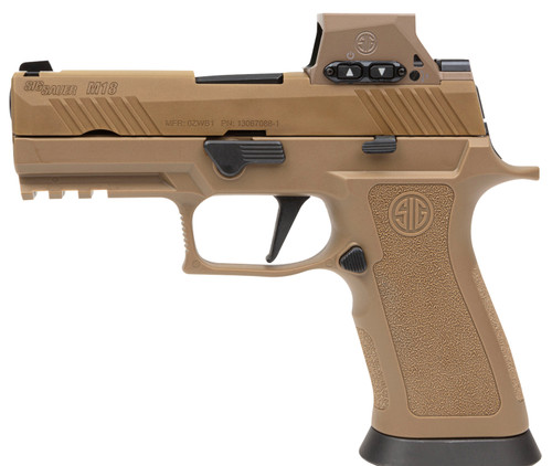 Sig Sauer M17X9RX 9mm Luger Full-Size Pistol with Optic Ready Stainless Steel Slide and Coyote PVD Frame