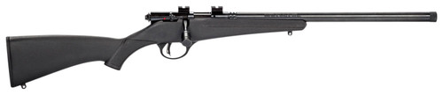 Savage Arms Rascal FLV-SR Youth .22 LR Bolt-Action Rifle with 16.12-Inch Heavy Barrel and Black Synthetic Stock