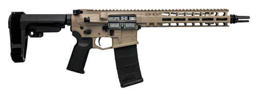 Radian Weapons R0514 Model 1 Semi-Auto Pistol in 223 Wylde with 10.50-inch Barrel, FDE Billet Rec/M-Lok Handguard, and Carbon Fiber Stock