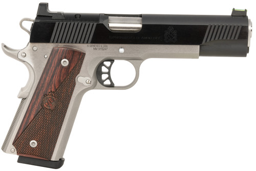 Springfield Armory PX9121LAOS 1911 Ronin 10mm Auto with 5-inch Barrel and Crossed Cannon Wood Grips