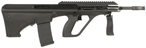 Steyr AUG M2BLKEXT 16-Inch 5.56x45mm NATO Bullpup Rifle with Waffle Magazine, Black Synthetic Stock
