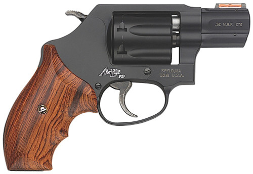Smith & Wesson M351PD Model 160228 .22 WMR Revolver with 1.88-Inch Barrel and HiViz Fiber Optic Sight