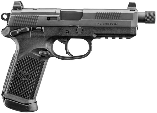 FN 66-102271 FNX-45 Tactical 45 ACP Pistol with Holosun 407C Red Dot, 5.30-inch Barrel, Matte Black Finish
