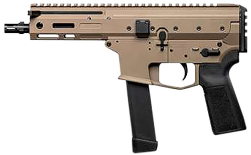 Angstadt Arms AAMDP29PF6 MDP-9  9mm Luger 27+1 6" Black Melonite Threaded Barrel, Flat Dark Earth Cerakote Receiver, Black Polymer Grip