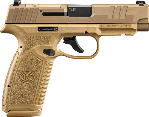 FN Reflex XL MRD NMS 9mm Luger Pistol with Flat Dark Earth Finish and 3.8-inch Barrel