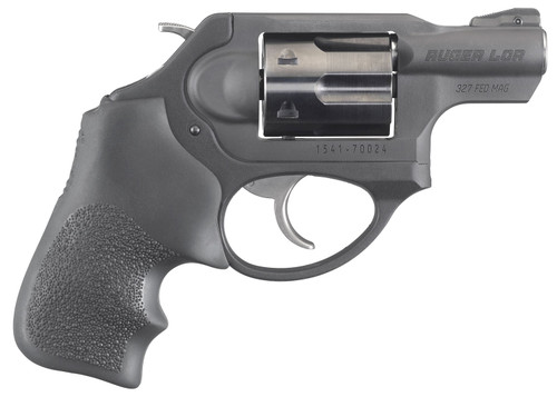 Ruger LCRx Small Revolver in 327 Federal Magnum with 1.87-Inch Matte Black Barrel and Hogue Tamer Monogrip