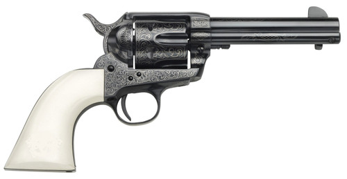 Taylors & Company Outlaw Legacy 45 Colt Revolver with 4.75-inch Barrel and Ivory Synthetic Grips