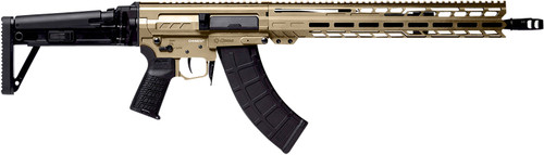 CMMG Dissent MK47 7.62x39mm Rifle with 16.10" Coyote Tan M-Lok Handguard and Folding Stock