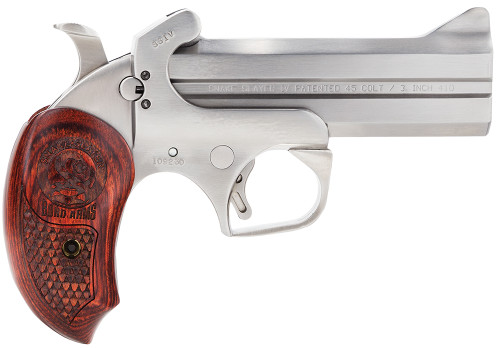Bond Arms BASS4 Snakeslayer IV .45 Colt Derringer with 4.25-inch Barrel and Stainless Finish