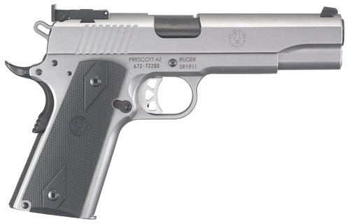 Ruger SR1911 Target 10mm Auto Pistol with 5-inch Bull Barrel and Adjustable Sights