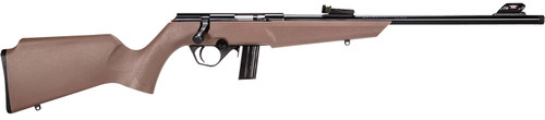 Rossi RB22L1611FDE Compact .22 LR Rifle with Matte Black Finish and Fiber Optic Sights