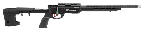 Savage Arms B22 Precision Lite Bolt Action Rifle with 18-inch Carbon Fiber Wrapped Barrel, 22 LR, 10+1 Capacity - Black MDT Chassis Stock