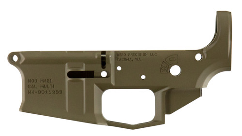 Aero Precision APAR600002C M4E1 AR-15 Stripped Lower Receiver in Flat Dark Earth Cerakote Finish