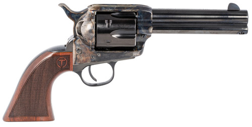 Taylors & Company Smoke Wagon .357 Magnum with 4.75-inch Barrel, Blued Finish, and Checkered Walnut Grip