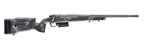 Bergara Rifles B14S751CF B-14 Crest 308 Win 5+1 20" Sniper Gray Cerakote #5 Contour Threaded Barrel, Sniper Gray Cerakote Steel Receiver, Black &amp; Gray Sponge Fixed Carbon Fiber Stock