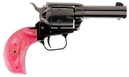 Heritage Manufacturing Rough Rider .22 LR/22 WMR Revolver with Pink Pearl Grips, Part Number RR22MB3BHPNK