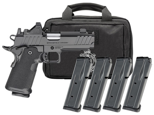 Springfield Armory PH9117AOSCOMPPAC 4.25-inch 9mm Luger Compact Pistol with Integrated Compensator and Optic Ready Features