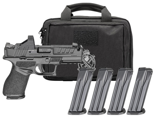 Springfield Armory EC9409BCACOMPPAC 9mm Striker Fire Compact Pistol with 4-Inch Barrel and Integrated Compensator