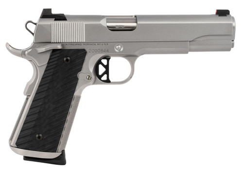 Dan Wesson Valor 01824 .45 ACP 5-Inch Stainless Steel Pistol with Bead Blasted Slide and Black G10 Grips