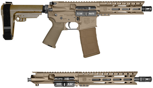 Diamondback DB195AK061 .223/5.56 NATO AR-15 Rifle with 10-inch Barrel and Flat Dark Earth Finish
