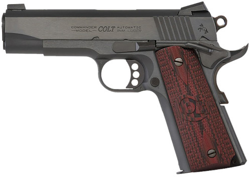 Colt O4943XE Commander Combat .38 Super 4.25-inch Stainless Steel Pistol with Black Cherry G10 Grips