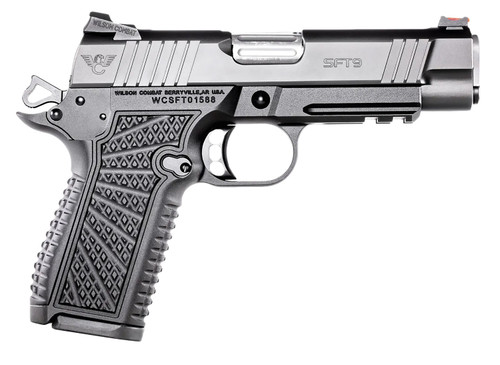 Wilson Combat SFT9-CMR42 Compact 9mm Pistol with 4.25-Inch LightRail Black Armor-Tuff Stainless Steel Frame