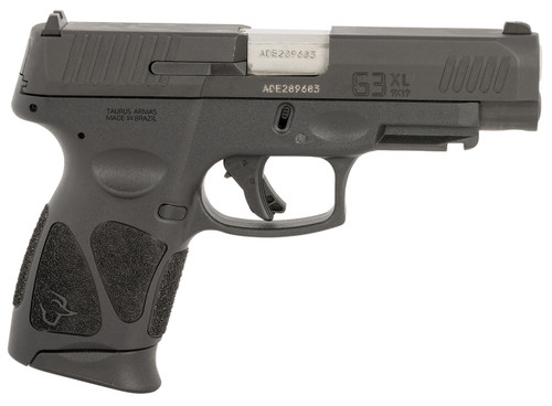 Taurus G3X 9mm Luger Compact Pistol with 4-Inch Matte Stainless Steel Barrel and Black Polymer Frame