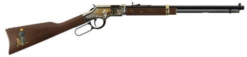 Henry Golden Boy God Bless America Edition .22 Lever Action Rifle with 20-Inch Octagon Barrel and American Walnut Stock