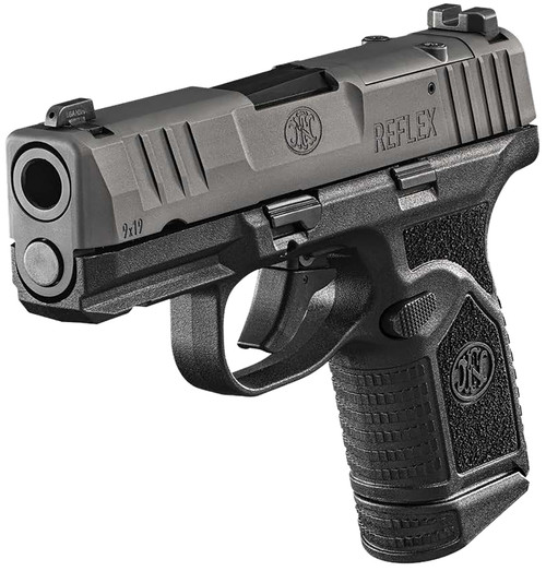 FN Reflex MRD 9mm Luger Micro-Compact Pistol with 3.3-Inch Barrel and Optic Ready Steel Slide