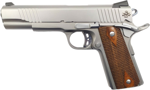 Armscor Rock Island 51414 Rock Standard FS 45 ACP Pistol with 5-Inch Barrel and Double Checkered Wood Grips