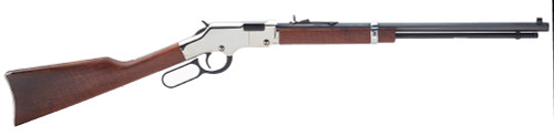 Henry Golden Boy Silver .17 HMR Lever-Action Rifle with 20-inch Octagon Barrel and American Walnut Stock