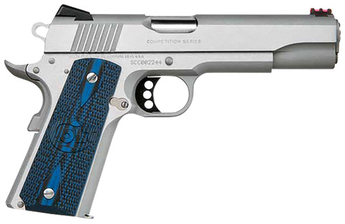 Colt Mfg O1073CCS Competition Government .38 Super 5-Inch Stainless Pistol with Fiber Optic Sights
