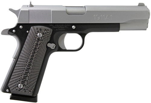 IVER 1911A1TT Full Size 45 ACP Pistol with 5-inch Stainless Steel Barrel and G10 Grips