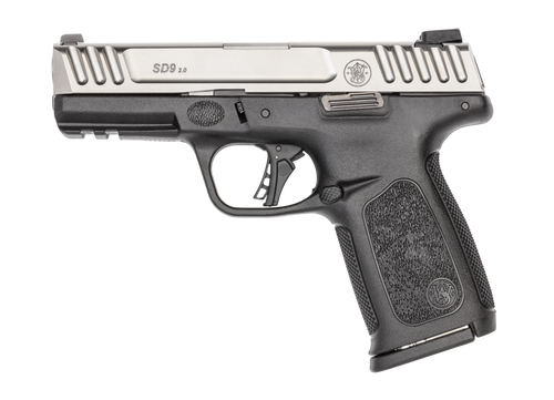 Smith & Wesson SD9 2.0 9mm Semi-Auto Pistol with 10+1 Capacity and Stainless Finish