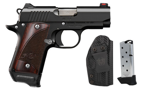 Kimber Micro 9 RTC 9mm Semi-Auto Pistol with Rosewood Aluminum Frame and White Dot Sights
