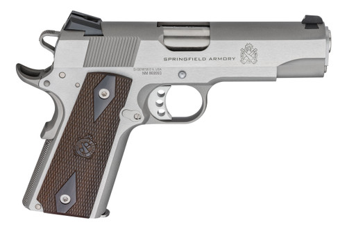Springfield Armory 1911 Garrison 9mm Stainless Steel Semi-Auto Pistol with Combat 3 Dot Sights