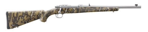 Ruger 77/44 Bolt Action Rifle with Camo Stock and Brushed Stainless Steel Finish