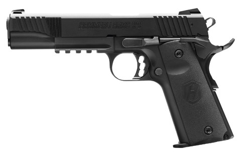 Walther Arms Forge H1 .22 LR Semi-Auto Pistol with Combat-Style Sights and Black Rubber Grips