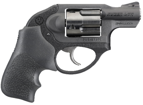 Ruger LCR 9mm Revolver with Polymer Hogue Tamer Monogrip and Matte Black Finish
