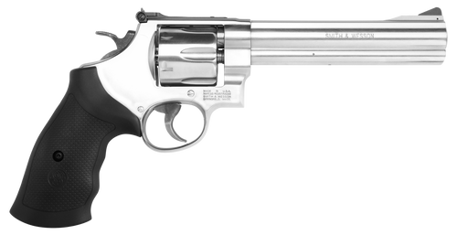 Smith & Wesson Model 610 10mm Revolver with 6-inch Barrel and Matte Silver Finish