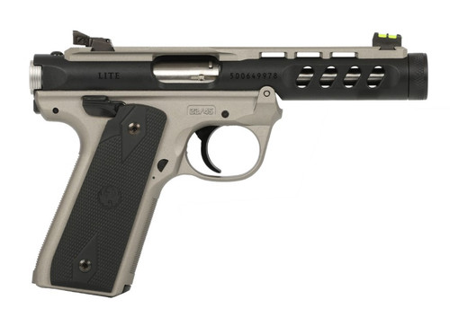 Ruger MKIV 22/45 Lite Semi-Auto Pistol with Savage Silver Cerakote Finish